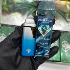 clean carts – godfather og (indica) – 2g liquid diamonds + live resin