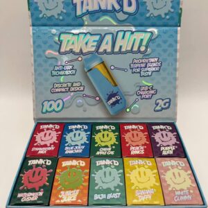 tank’d disposable vape box – 2g live resin x liquid diamonds (10 flavors)
