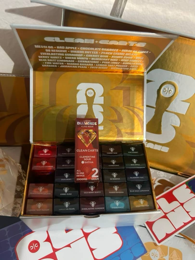 Premium Live Resin and Liquid Diamonds in the Clean Carts 2G World Cup Edition